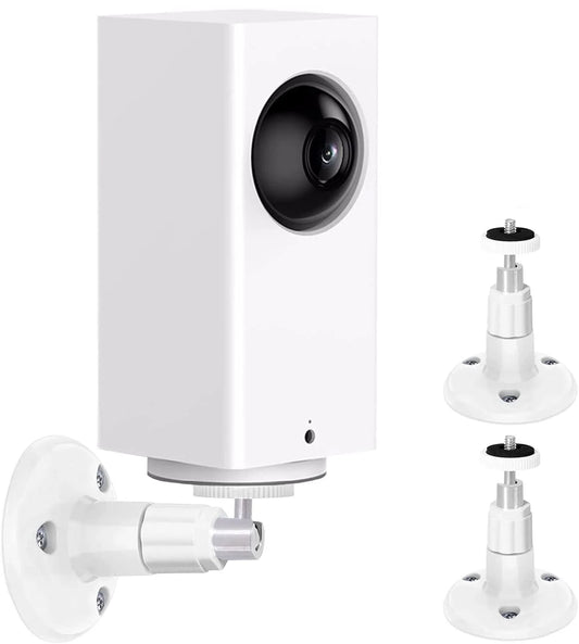 Wall Mount for Wyze Cam Pan and V3, 360° Swivel & 90° Tilt, Black, 2 Pack