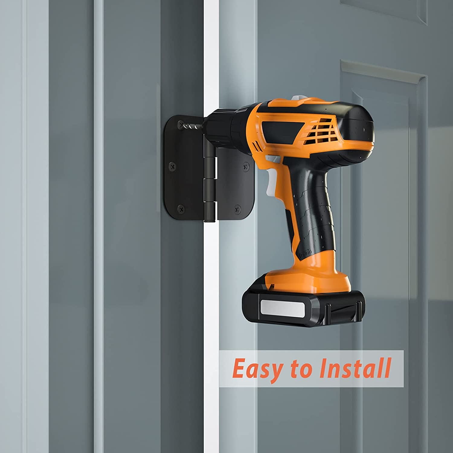 18 Pack Door Hinges Black Matte Interior Door Hinges 3.5 X 3.5 Inch Rounded with 5/8 Radius, Heavy Duty Hinges for Doors