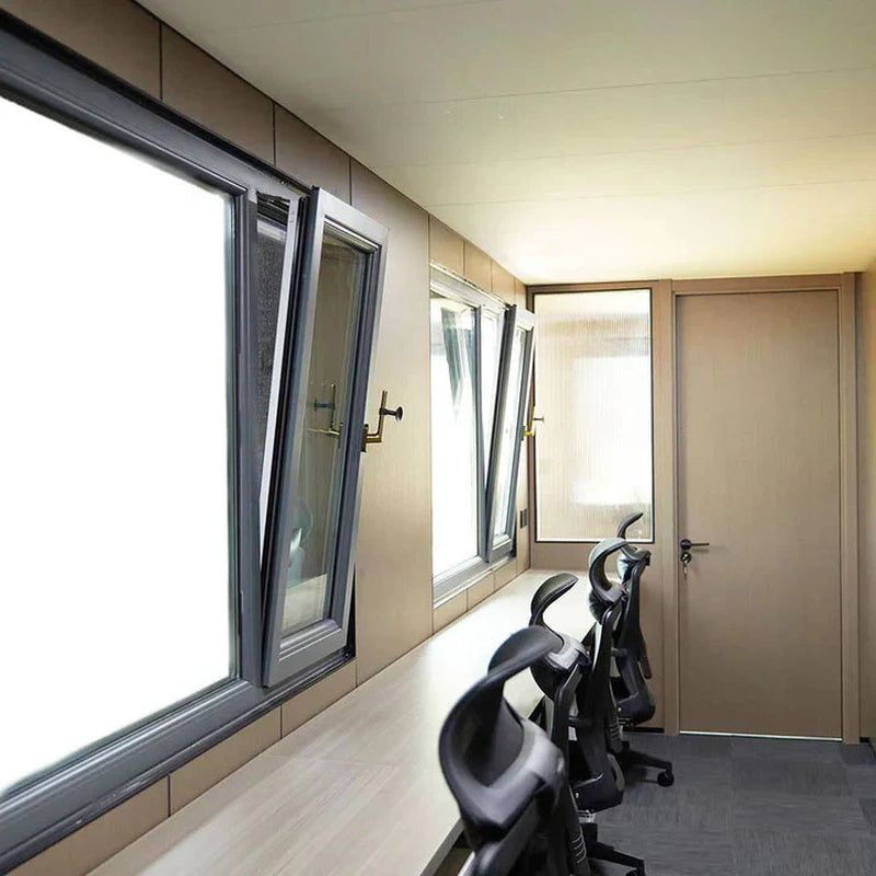 30’ Custom Built Steel Container Office, Working Area & Manager’S Office, 1 Leather Office Chair, 4 Ergonomic Office Chairs, TMG-SCO30