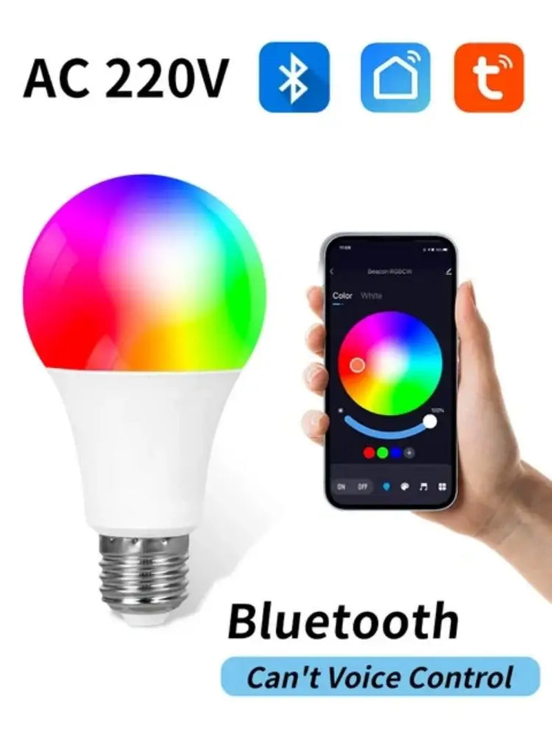EU E27 Tuya Smart LED Light Bulb Bulb,Short Range Wireless Connect Smart Light Bulb, Works with Tuya Smart&Smart Lifeapp