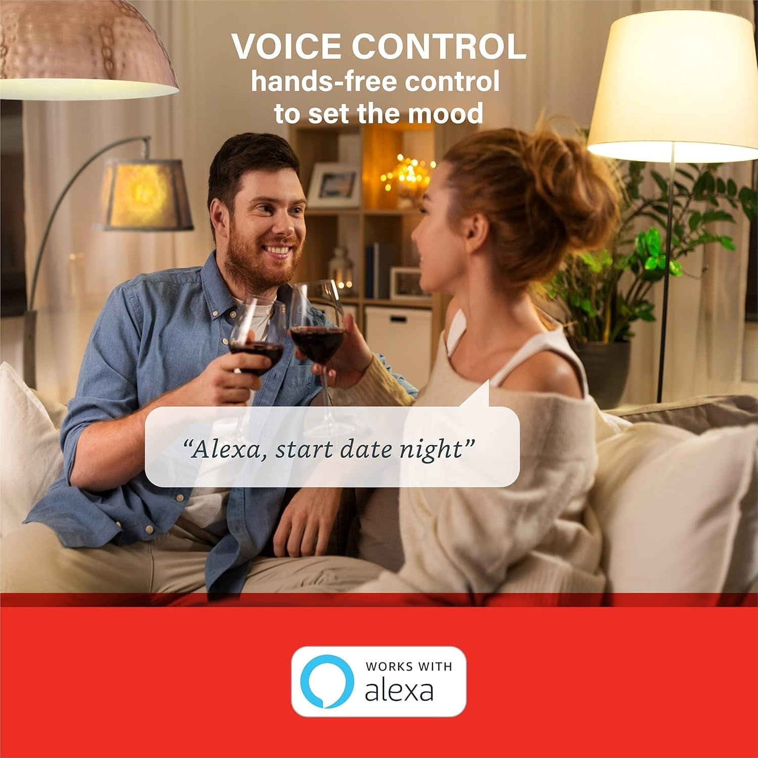 Alexa Light Bulb, Bluetooth Mesh Smart Light Bulbs, Smart Bulbs That Work with Alexa Only, Dimmable LED Bulb E26 A19, 60W Equivalent Soft White 800LM, Certified for Humans Device, 4 Pack