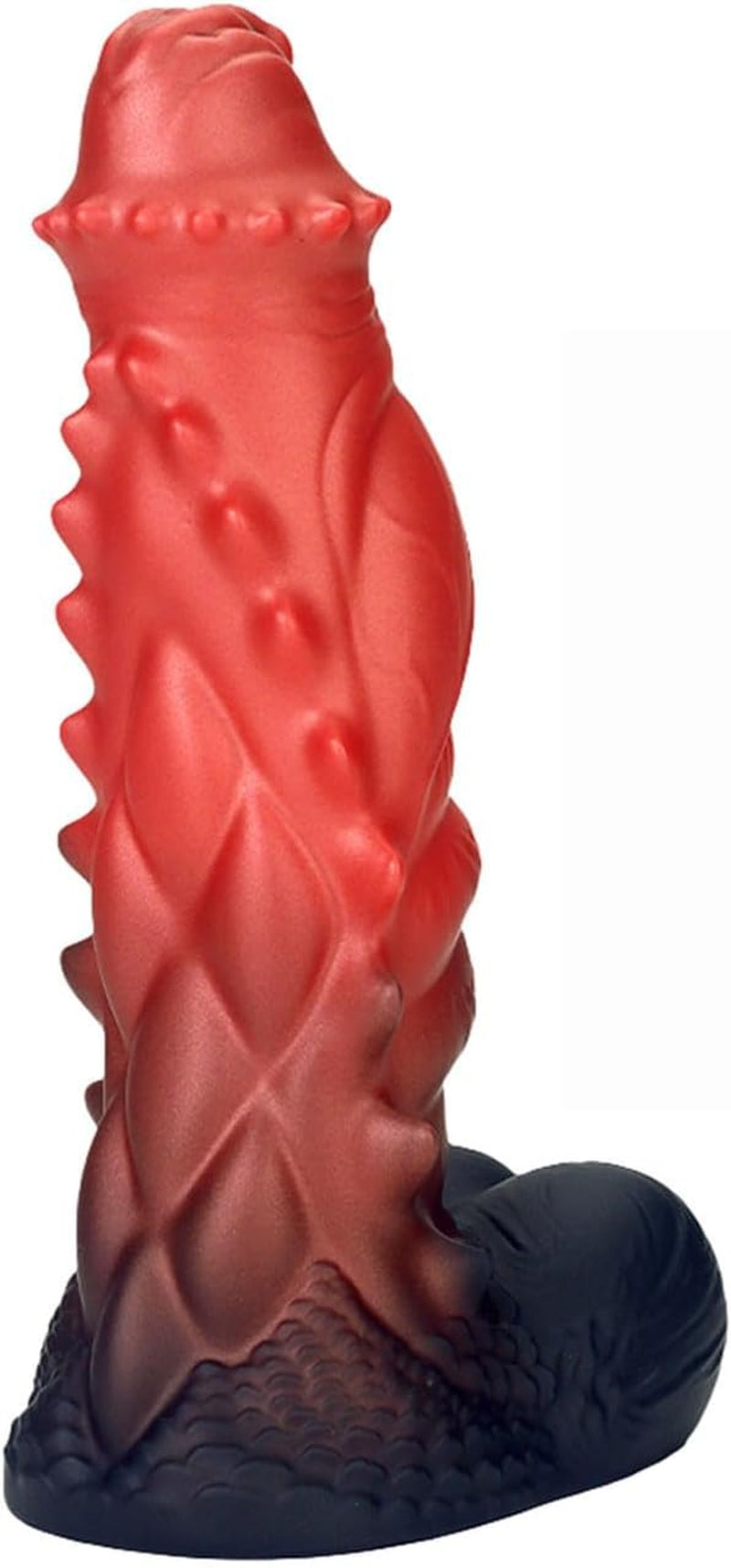 13.85In Fantasy Dragon Dildo Realistic Huge Silicone Dildo for Women, Men & Couples Waterproof, Big Thick Dragon Shaped Sex Toy Red (XXL)