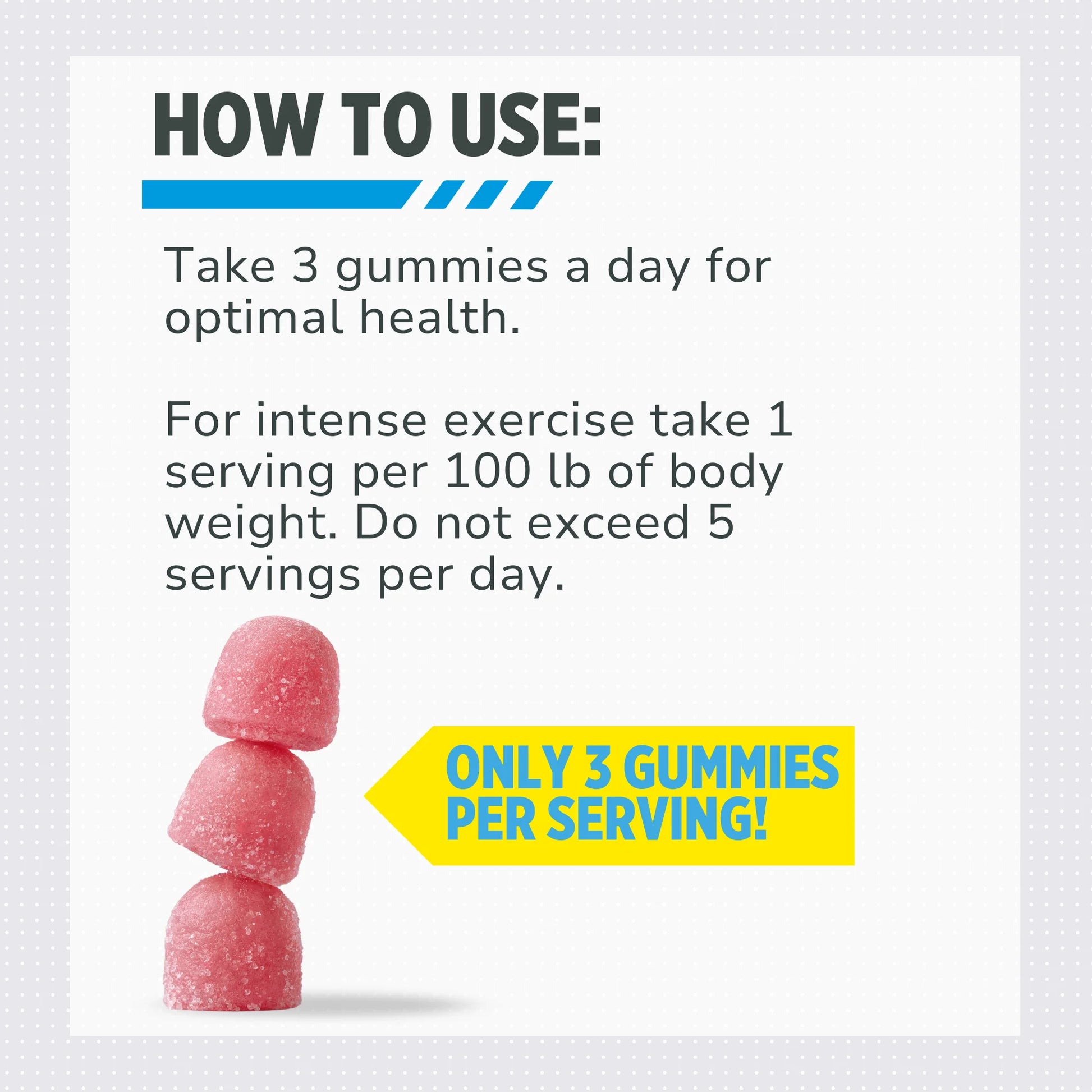 (3 Pack)  Creatine Hcl Gummies, Sour Berry Zing Flavor, Supports Muscle & Brain Health, 60 Count