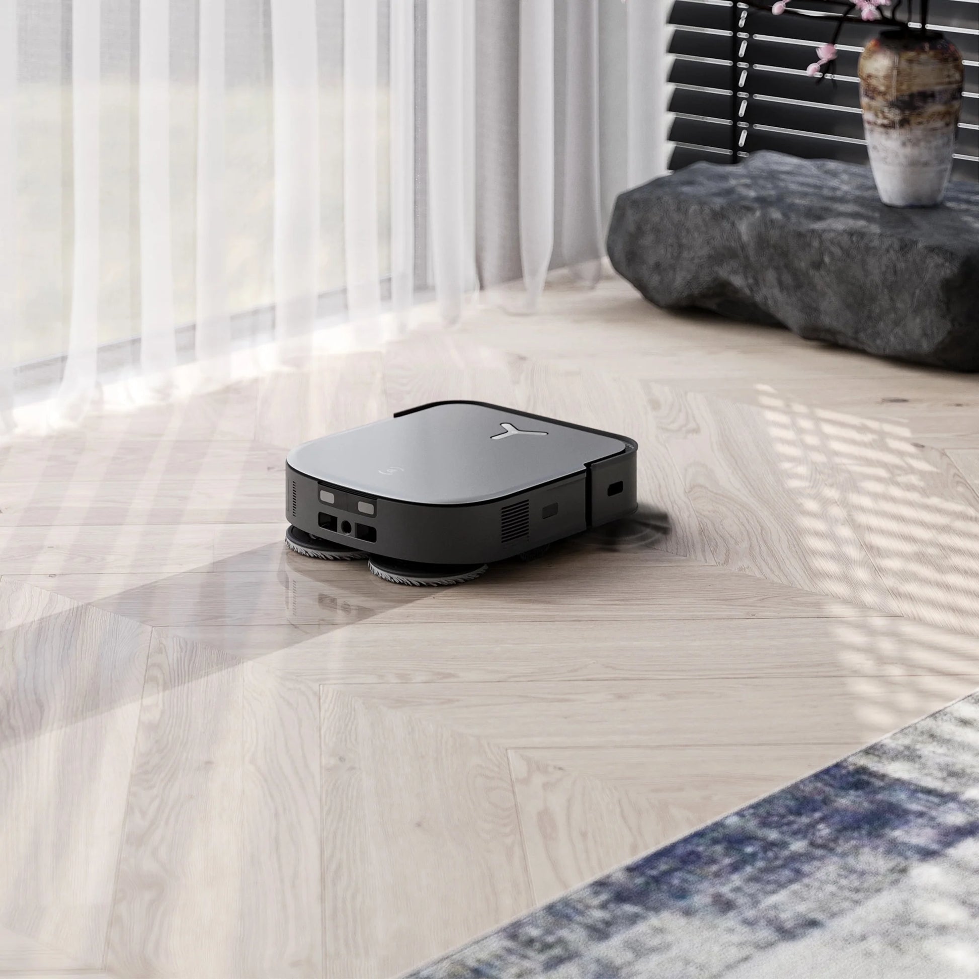 DEEBOT X2 OMNI Robot Vacuum and Spinning Mop with Automatic Mop Lifting and Cleaning Station