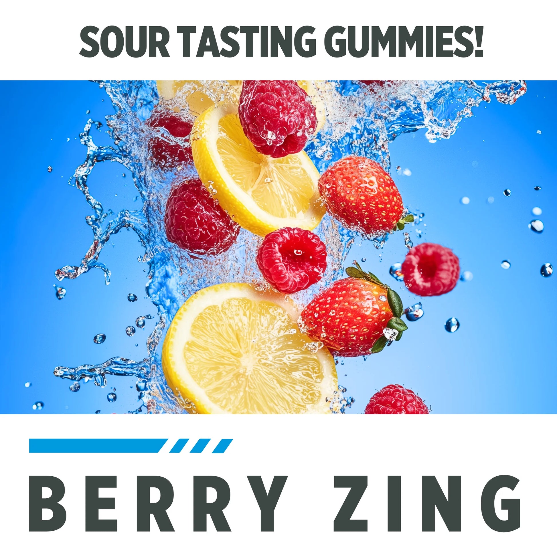 (3 Pack)  Creatine Hcl Gummies, Sour Berry Zing Flavor, Supports Muscle & Brain Health, 60 Count