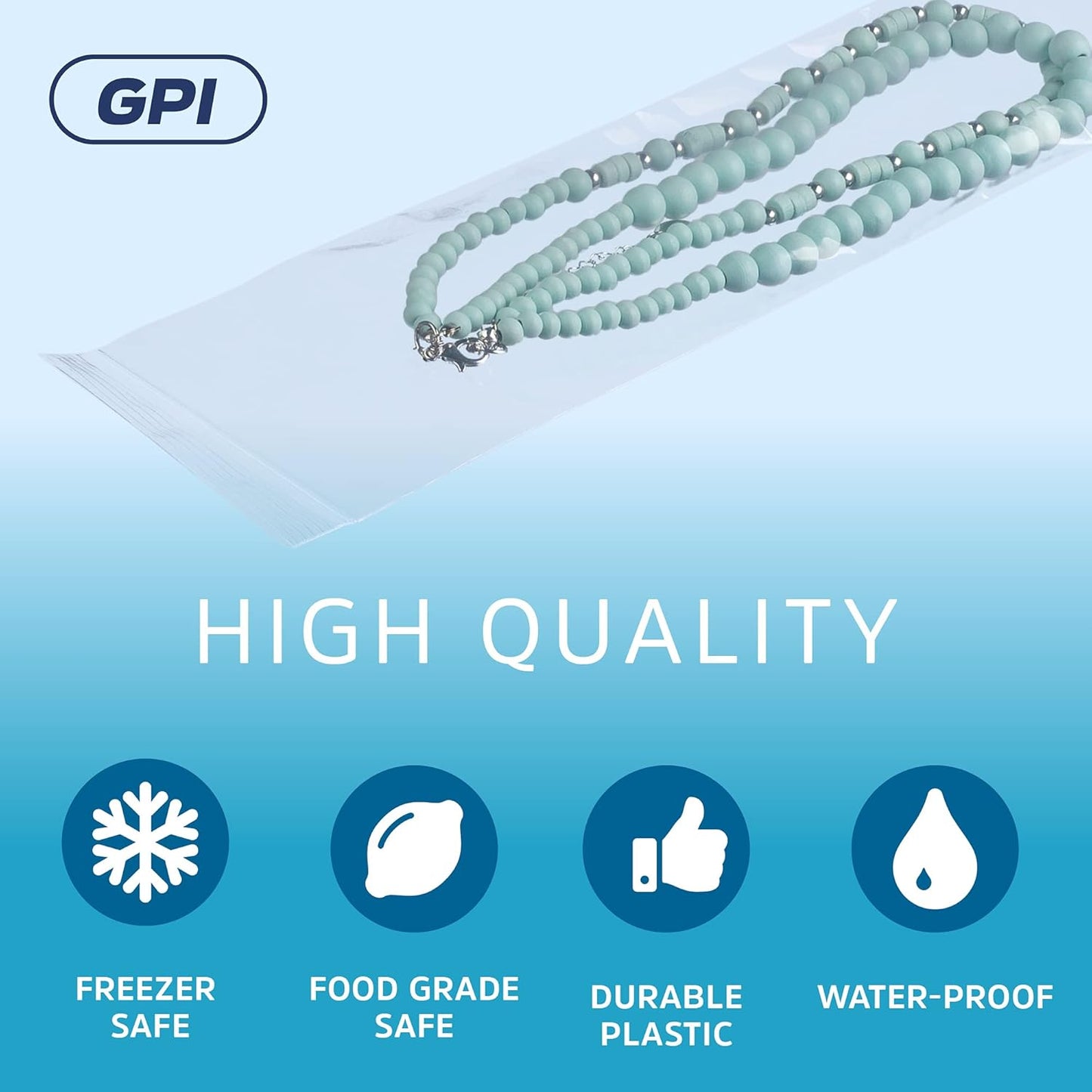 3" X 12" Extra Long Zip Bags, 6,000 Pack, Clear Plastic Reclosable Zip Baggies, 2 Mil Thick, Resealable Poly Bags for Packaging Insence, Necklaces & Jewelry.