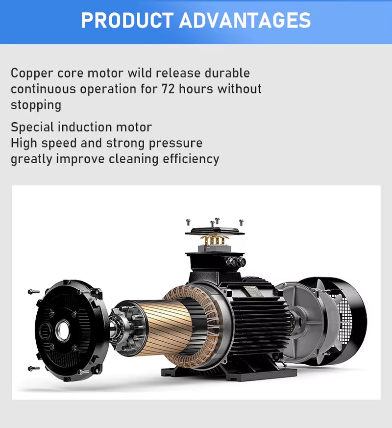 5500W 250Bar High Pressure Electric Multifunctional Washer New Industrial Water Jet Cleaning Machine Cheap High Pressure