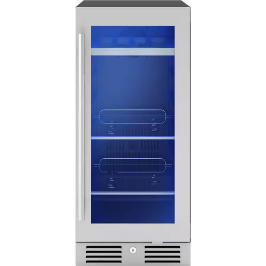 Presrv 15 In. 4-Bottle and 64-Can Single Zone Beverage Cooler