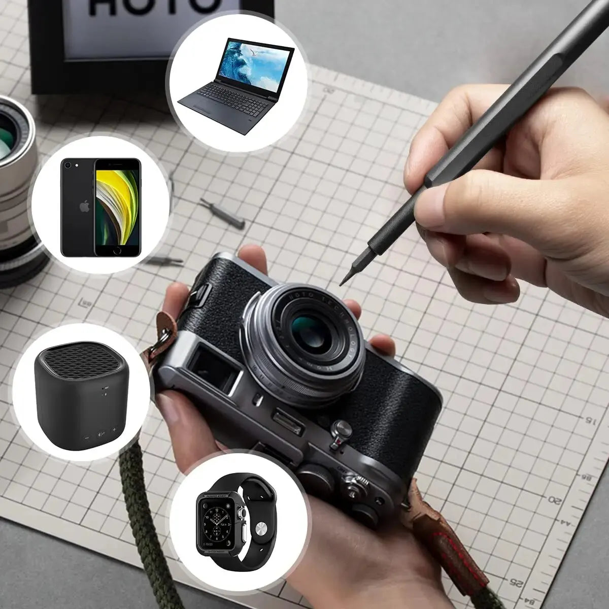 63 in 1 Precision Screwdriver Set Phillips Torx Magnetic Screw Driver Bit Professional Repair Tool Kit for Iphone Watch Camera