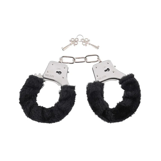 Black Furry Handcuffs