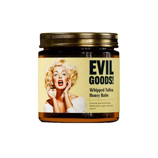 Evil Goods Whipped Beef Tallow + Manuka Honey Balm Moisturizer 4 Oz