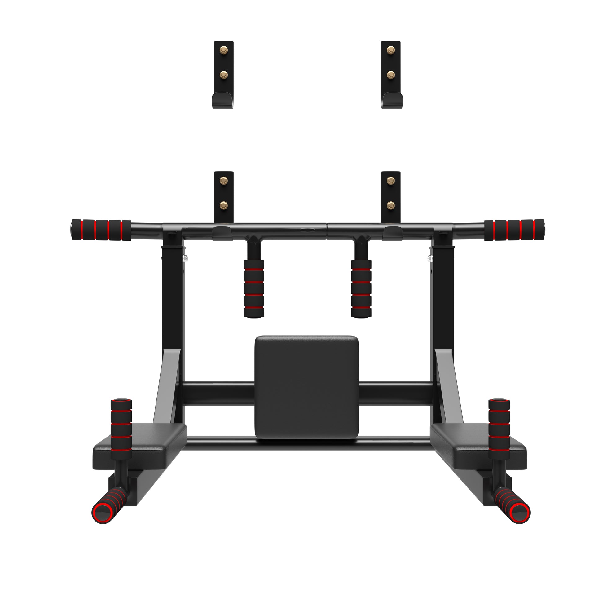 Wall Mounted Pull up Bar Pullup Mount Chin Bars Dip Station Push Power Tower