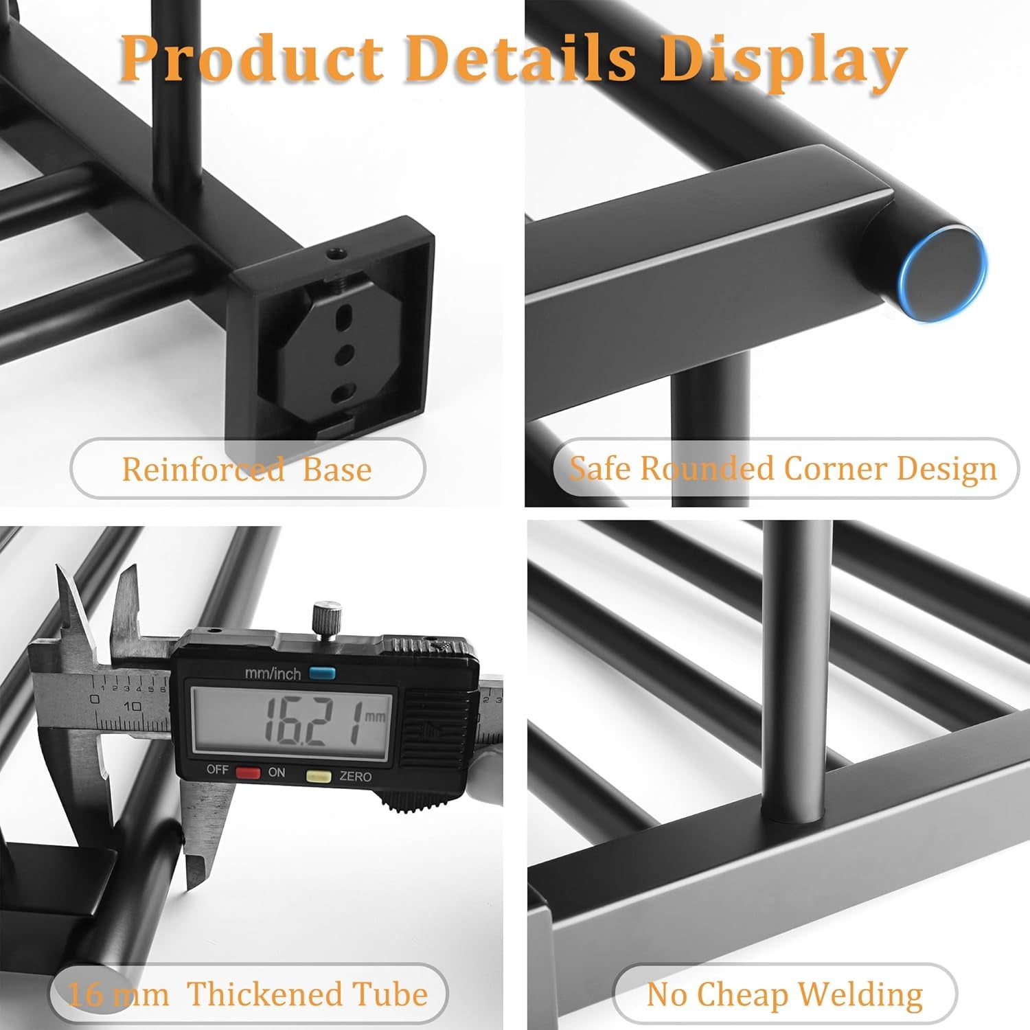 Double Towel Rack for Bathroom,24 Inch Bathroom Tower Holder Towel Shelf with Double Towel Bars Wall Mount,Sus304 Stainless Steel Double Tower Bar for Bathroom Wall,Towel Hanger Matte Black