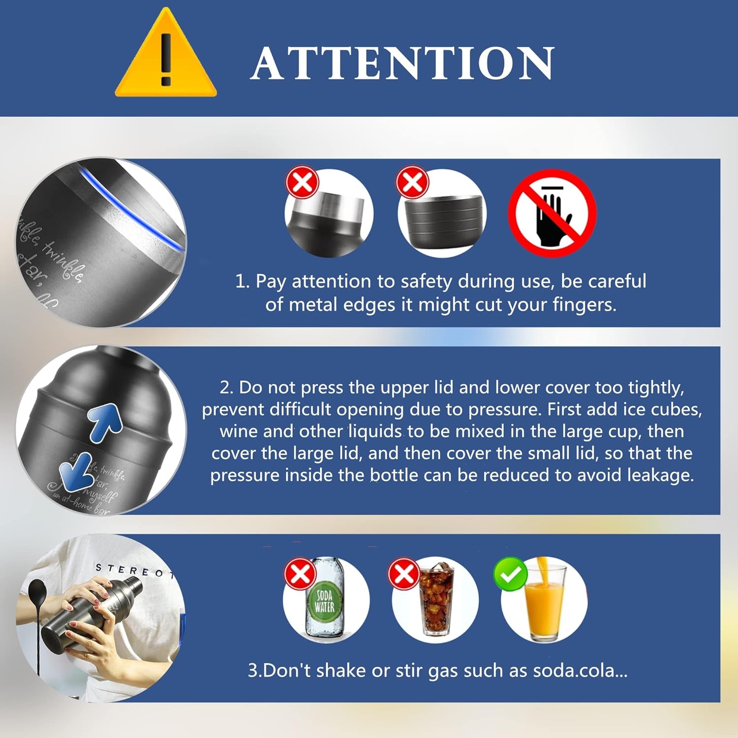 Bar Set Cocktail Shaker Set - Shakers Bartending Bar Tender'S Kit -Premium Cocktail Sets Gift with Funny&Cute Saying