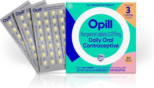 , Daily Oral Birth Control Pills, Over-The-Counter Progestin-Only Contraceptive, Fda-Approved & Estrogen-Free, 84 Count