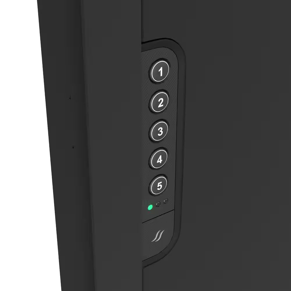 In-Wall Vault with Electronic Lock, Matte Black