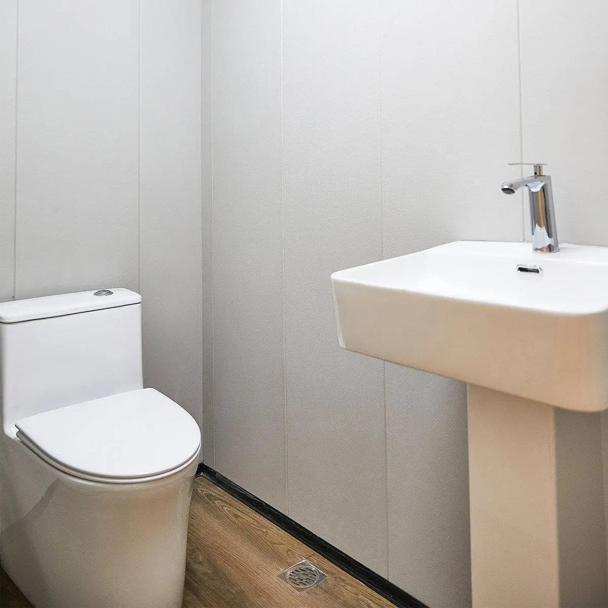 40’ Custom Built Steel Container Office, Insulated, PVC Flooring, Wood Grain Solid Wallboard, Horizontal Pivoting Windows, High-Density Foam Insulation, TMG-SCO40