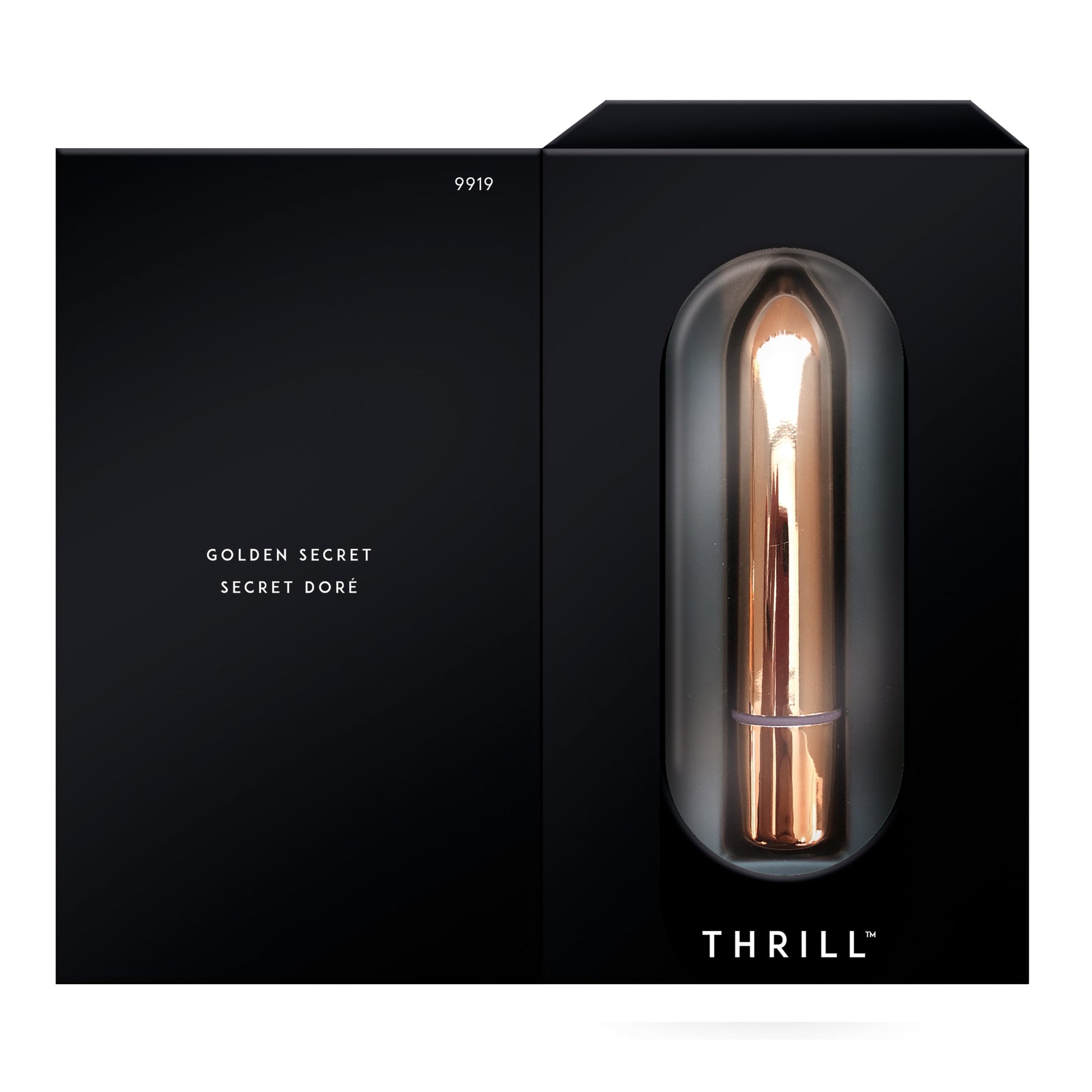 Thrill 3 Speed Vibrating Bullet Vibrator, 3 Speeds, Rose Gold