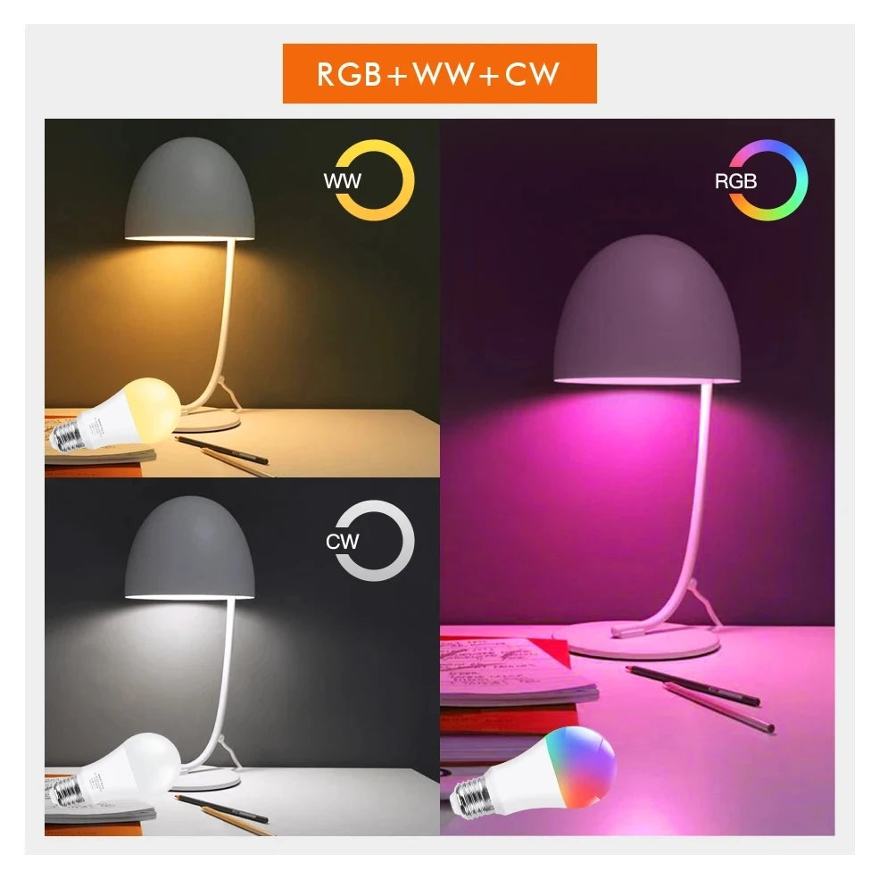 EU E27 Tuya Smart LED Light Bulb Bulb,Short Range Wireless Connect Smart Light Bulb, Works with Tuya Smart&Smart Lifeapp