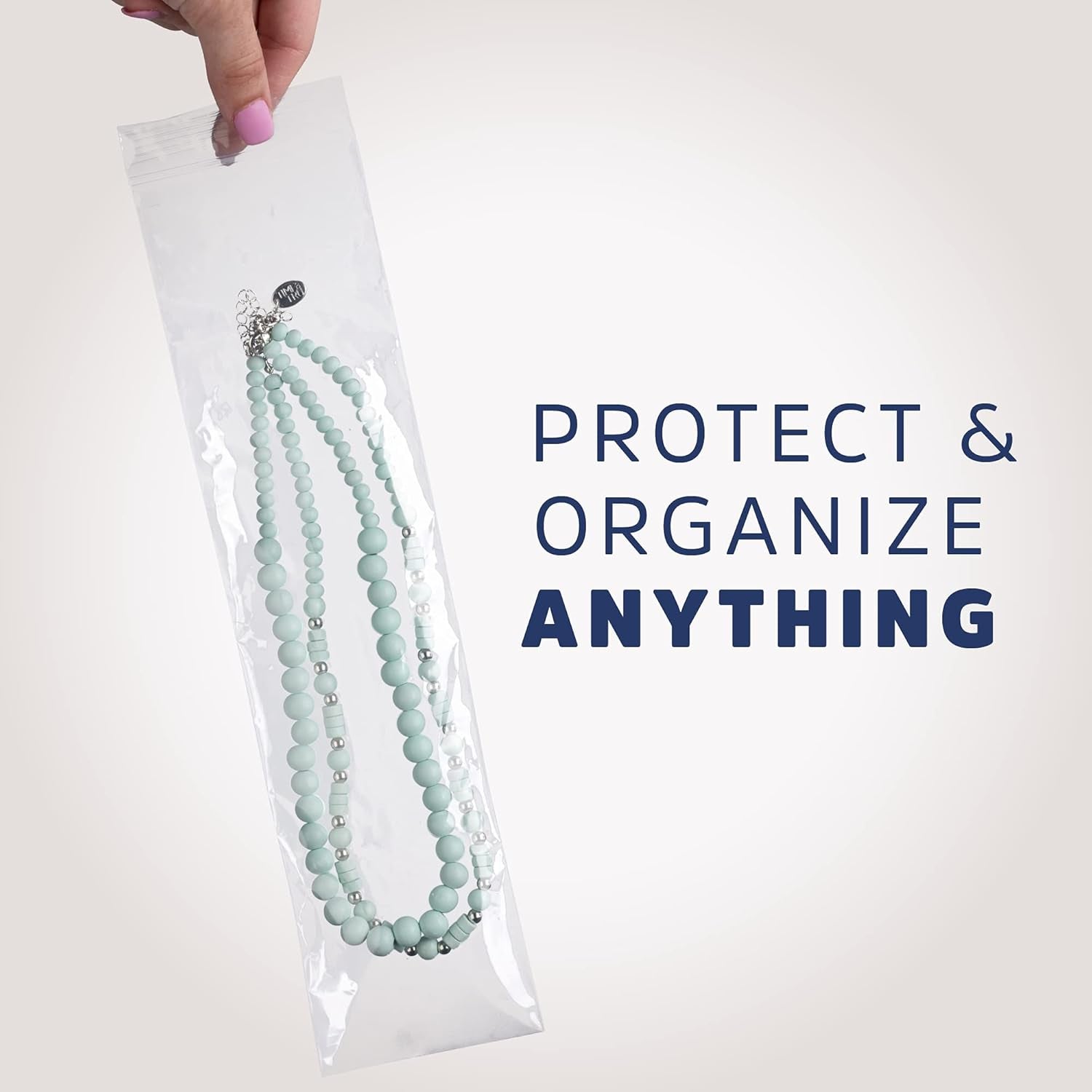 3" X 12" Extra Long Zip Bags, 6,000 Pack, Clear Plastic Reclosable Zip Baggies, 2 Mil Thick, Resealable Poly Bags for Packaging Insence, Necklaces & Jewelry.