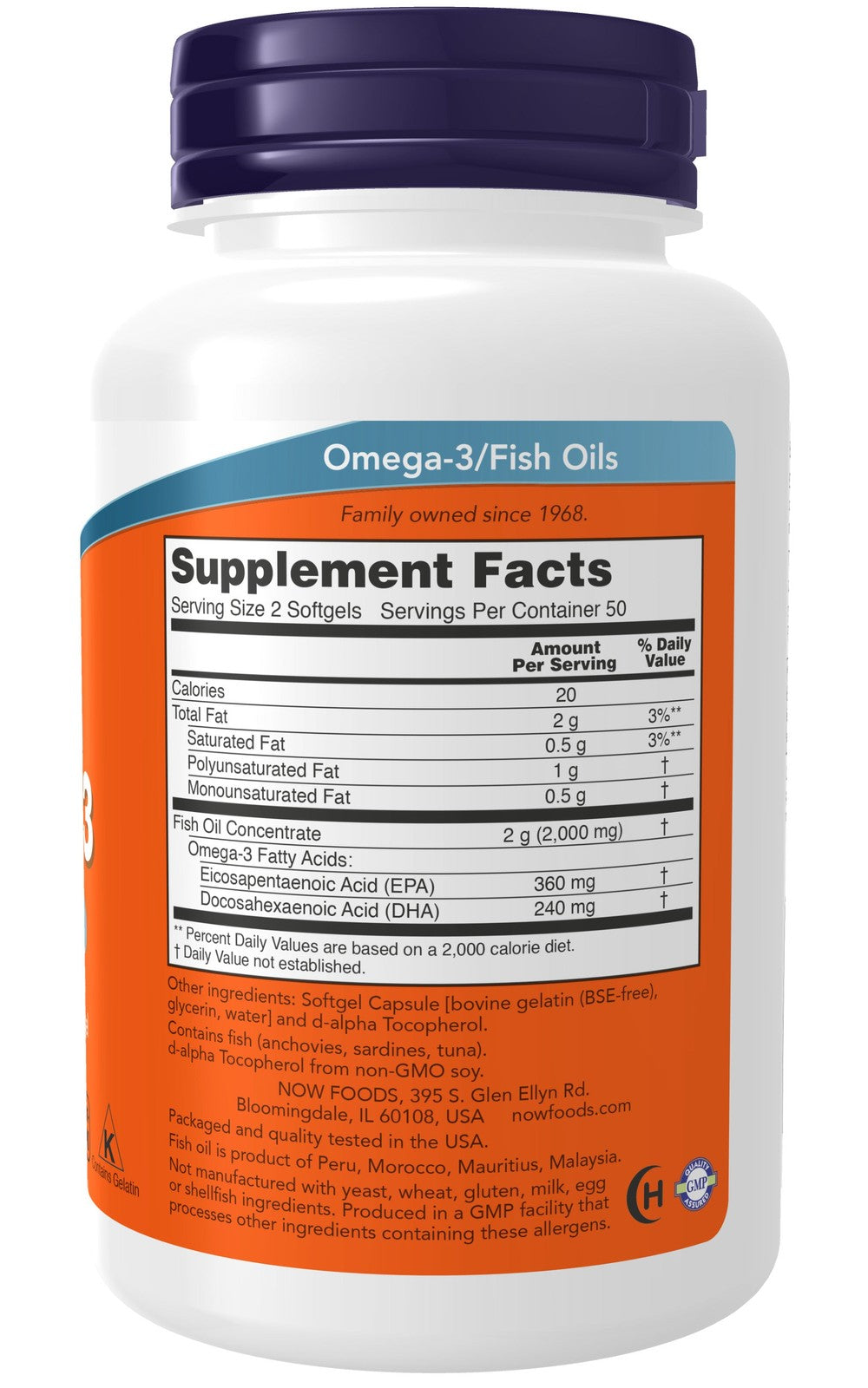 NOW Supplements - Omega-3 100 Softgels