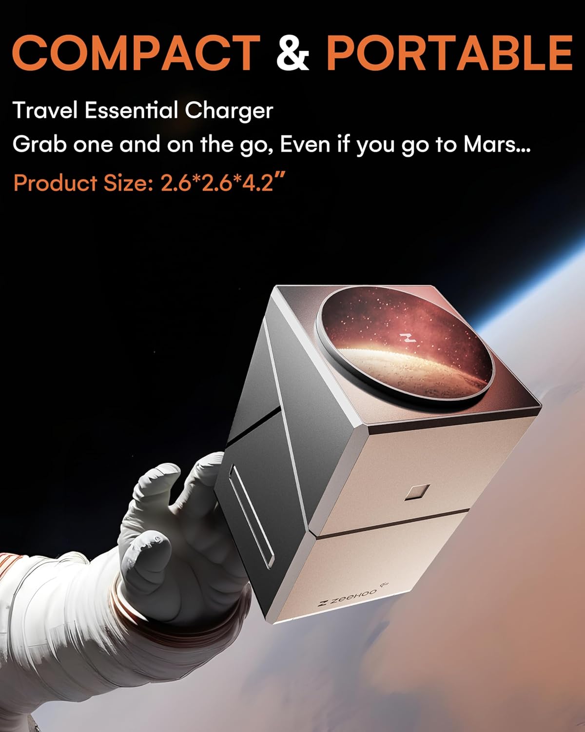 3 in 1 Charging Station for Apple, Iphone Mag-Safe Charger, Qi2 Certified, Rotating Wireless Charger Stand for Iphone 16,15,14,13,12 Series, Apple Watch, Airpods (USB-C Charger Included)