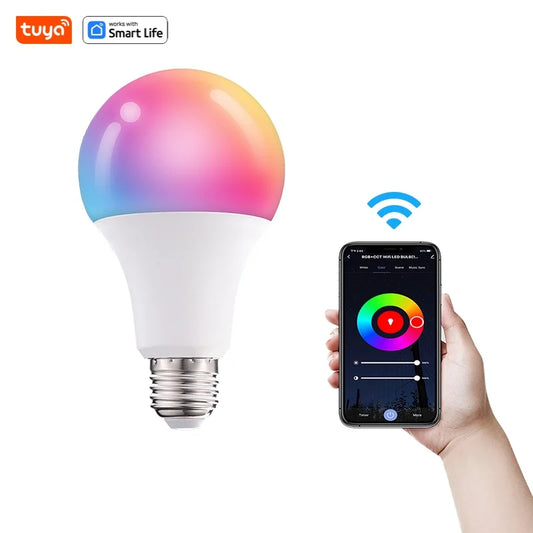 EU E27 Tuya Smart LED Light Bulb Bulb,Short Range Wireless Connect Smart Light Bulb, Works with Tuya Smart&Smart Lifeapp