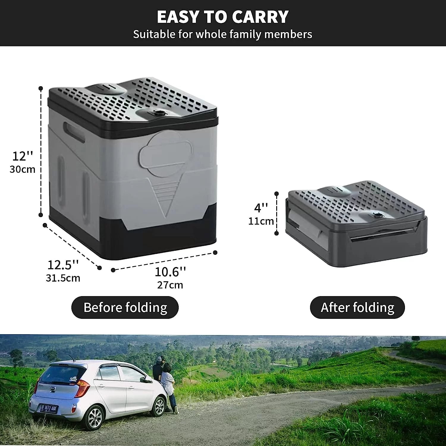 Portable Toilet for Camping with Camping Potty