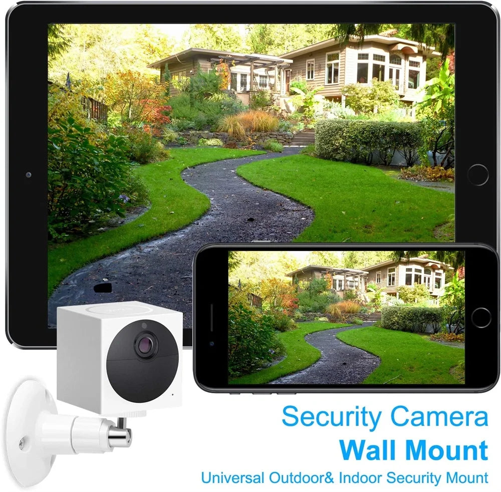 Wall Mount for Wyze Cam Pan and V3, 360° Swivel & 90° Tilt, Black, 2 Pack