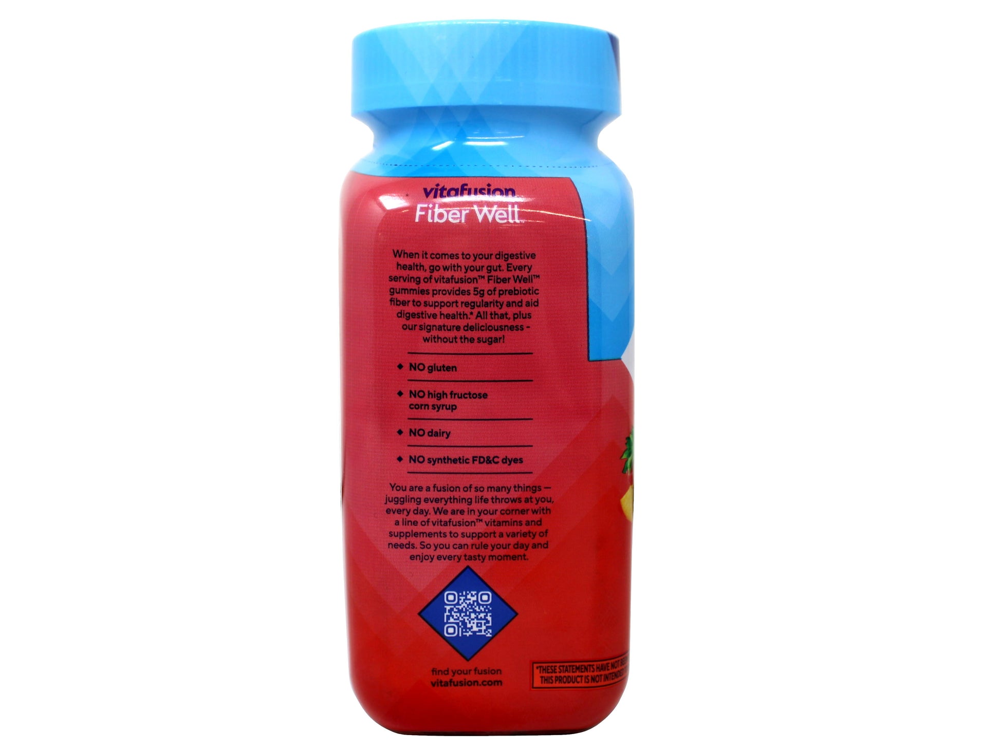 Fiber Well Sugar Free Fiber Supplement Gummies, Berry & Peach Flavors, 90 Count