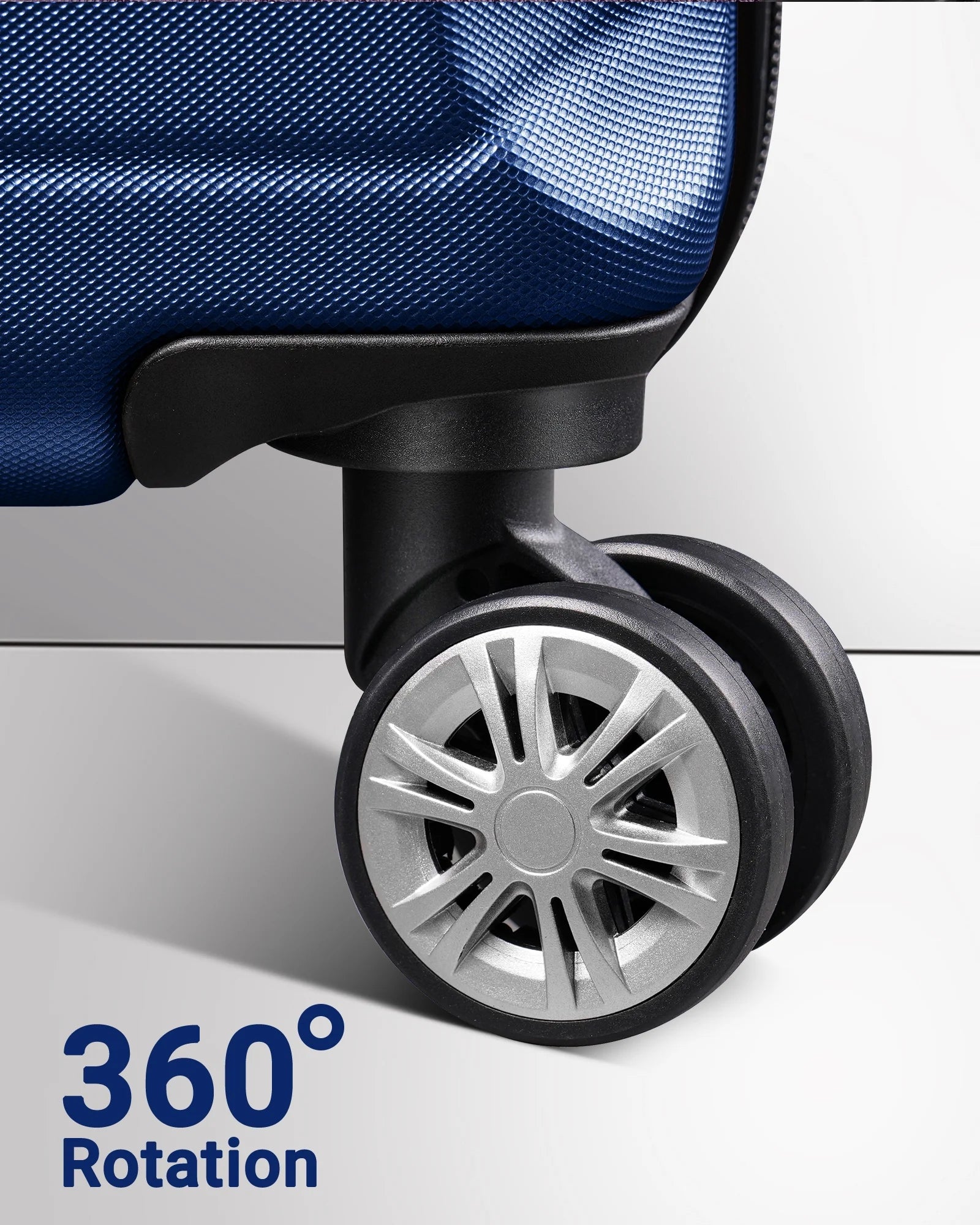 3 Piece Luggage Sets Travel Suitcase Set with 7PCS Organizer Bags, Navy Blue