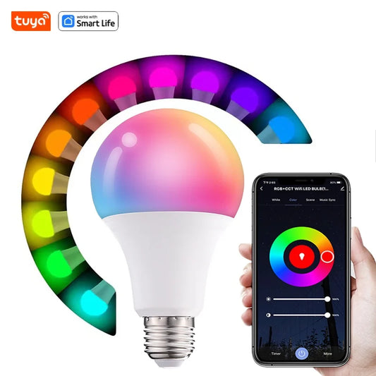EU E27 Tuya Smart LED Light Bulb Bulb,Short Range Wireless Connect Smart Light Bulb, Works with Tuya Smart&Smart Lifeapp