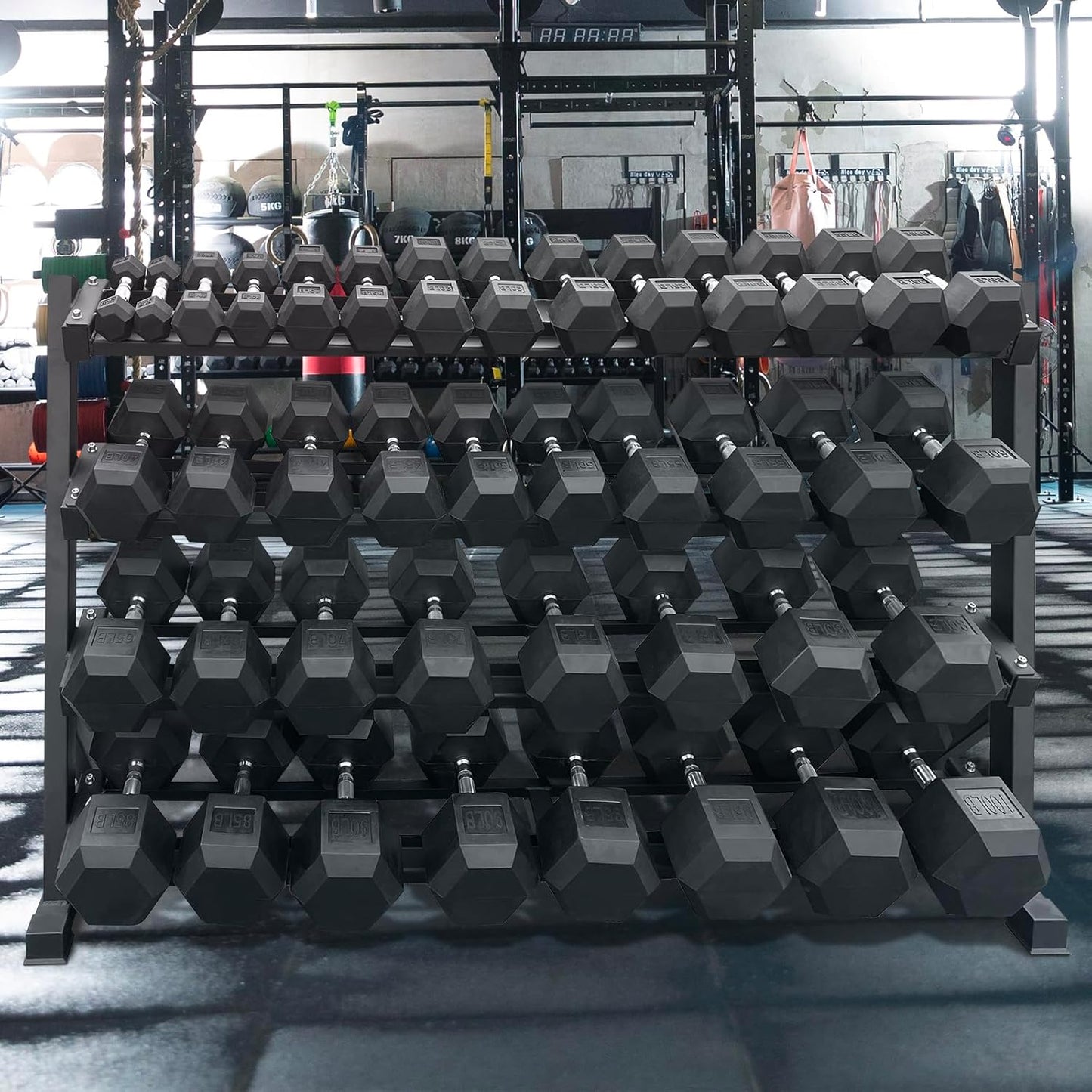 550 Lbs 1200Lbs 2100 Lbs Dumbbells Weight Set, Hex Dumbbell Sets, Gyms Weights Dumbbells Sets, Weight Set for Home Gym, Strength Training, Fitness Center Equipment