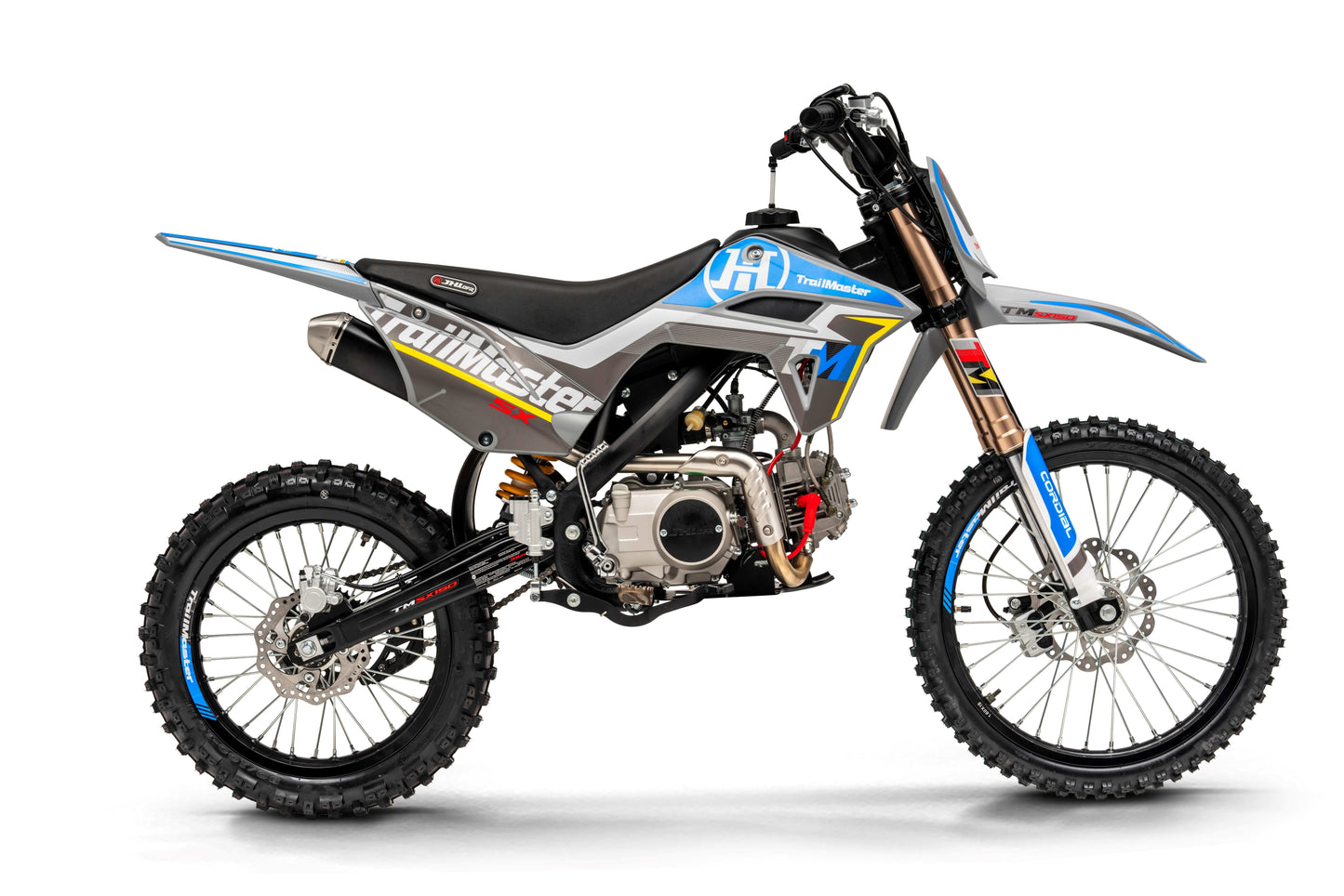 JHL SX150, Dirt Bike, 140Cc, Electric Start, Manual Trans, 32.70 Inch Seat Height, Electric Start, 140Cc, Air Cooled, Inverted Forks, Dual Vented Disc Brakes, 19 Inch Front Tire