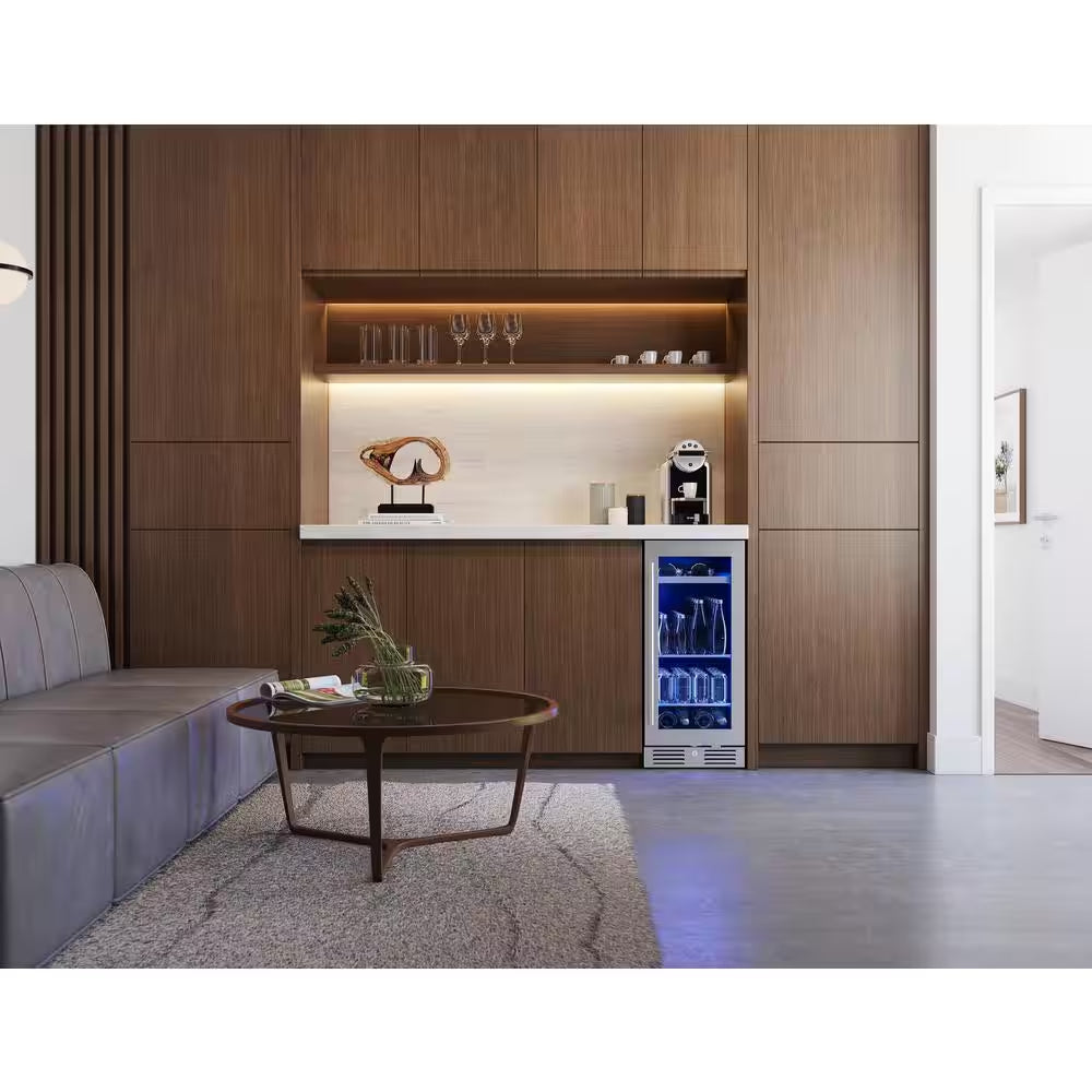 Presrv 15 In. 4-Bottle and 64-Can Single Zone Beverage Cooler