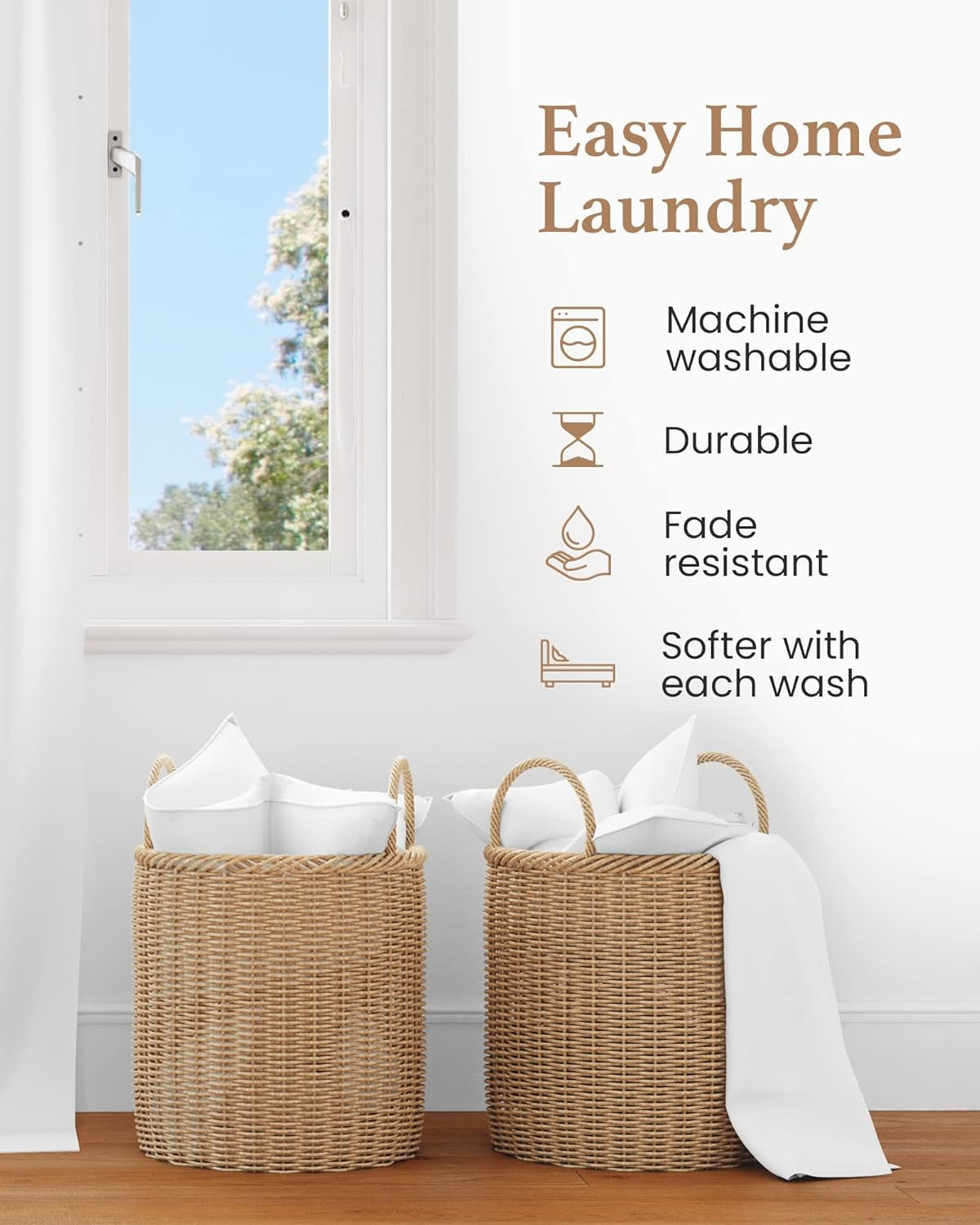 100% Egyptian Cotton Sheets Queen Size - 1000 Thread Count, 4 Pc Queen Sheet Set, Sateen Weave, Bed Sheets, 16" Deep Pocket Sheets - White