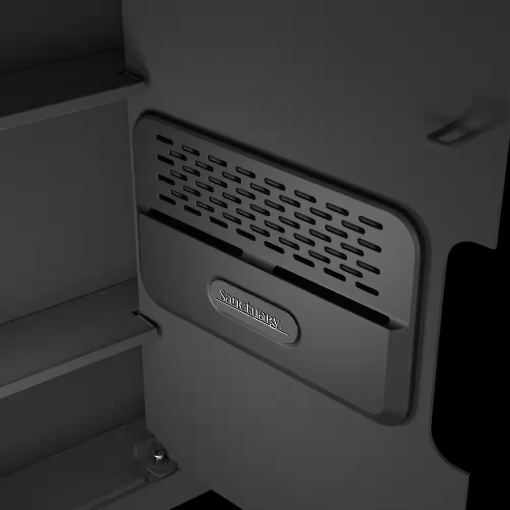 In-Wall Vault with Electronic Lock, Matte Black