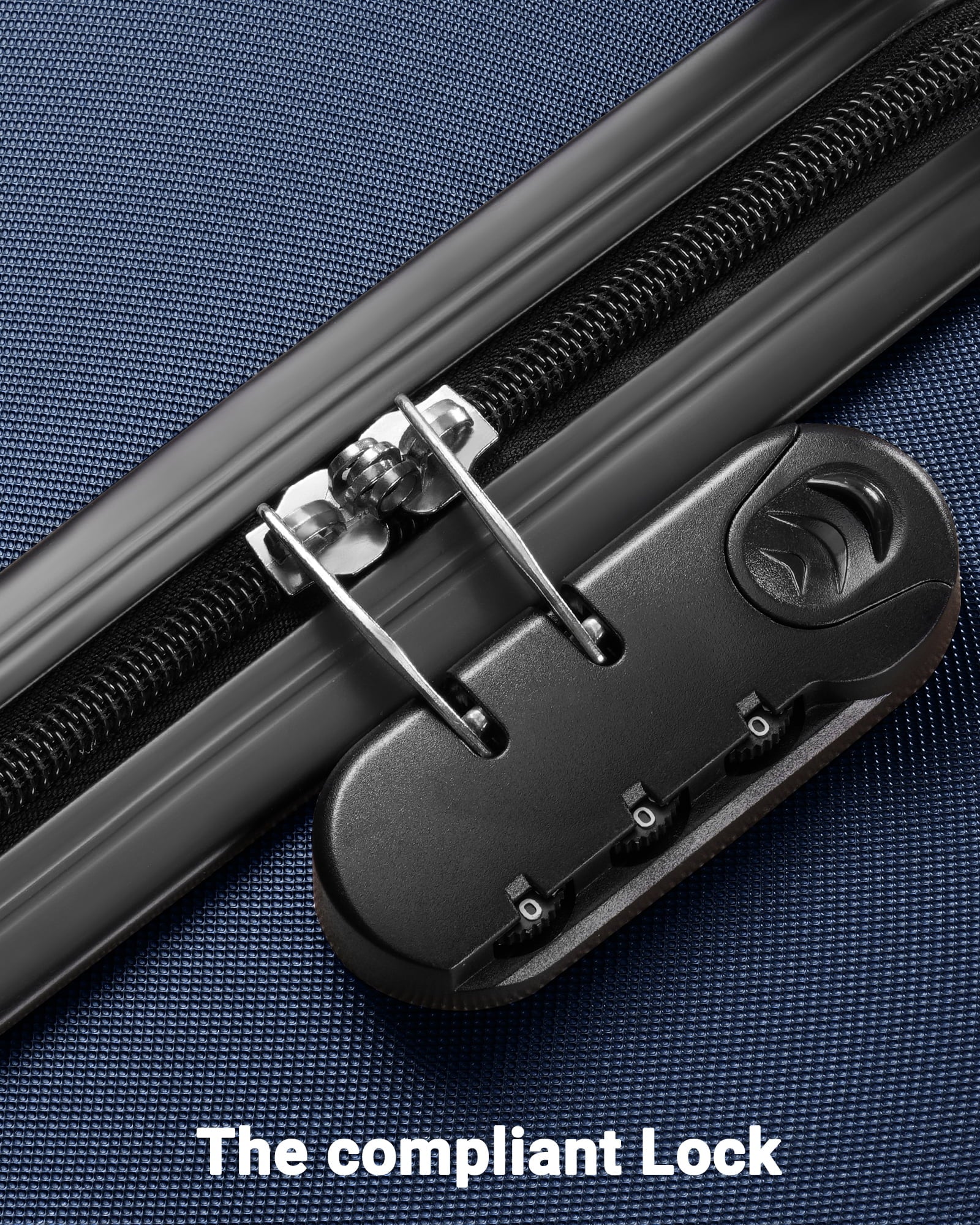 3 Piece Luggage Sets Travel Suitcase Set with 7PCS Organizer Bags, Navy Blue