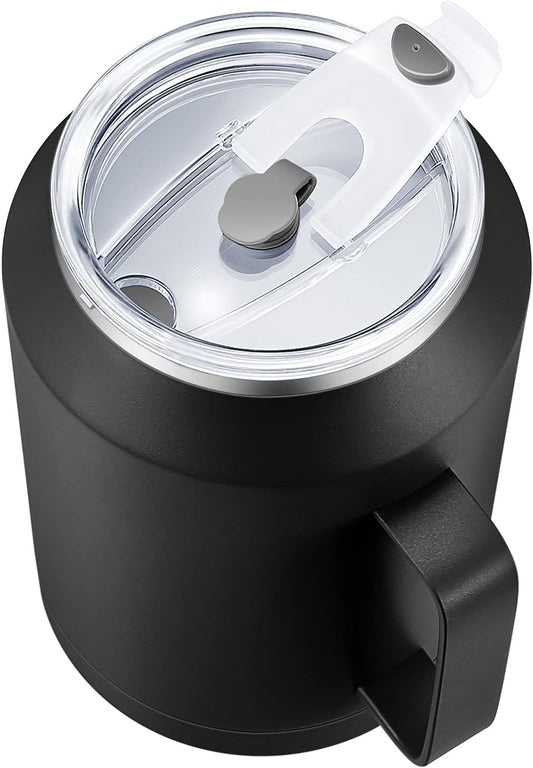 50 Oz Mug Tumbler – Stainless Steel Vacuum Insulated Mug with Handle,Lid and Straw,Keeps Drinks Cold up to 36 Hours – Sweat-Proof Body, Dishwasher Safe
