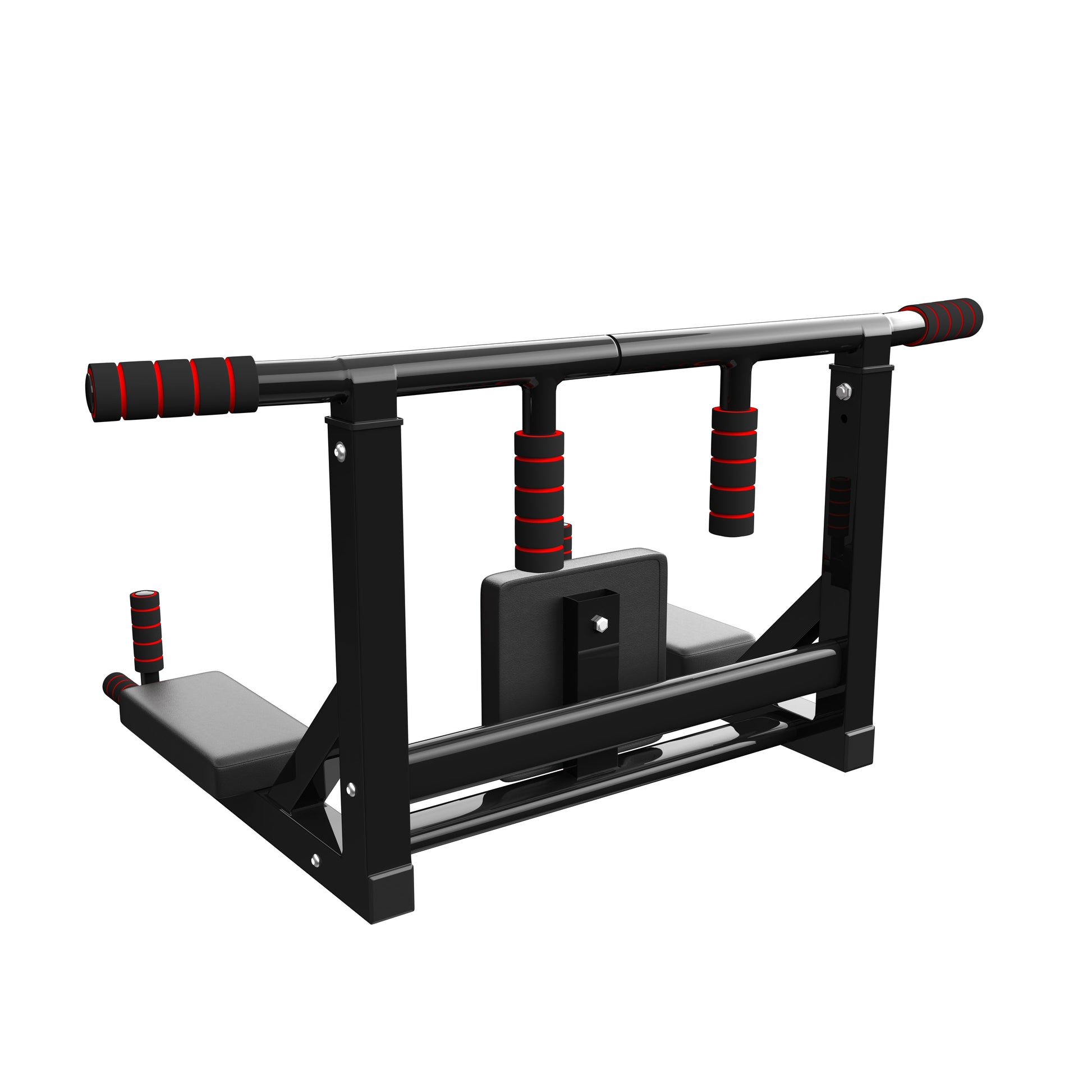 Wall Mounted Pull up Bar Pullup Mount Chin Bars Dip Station Push Power Tower