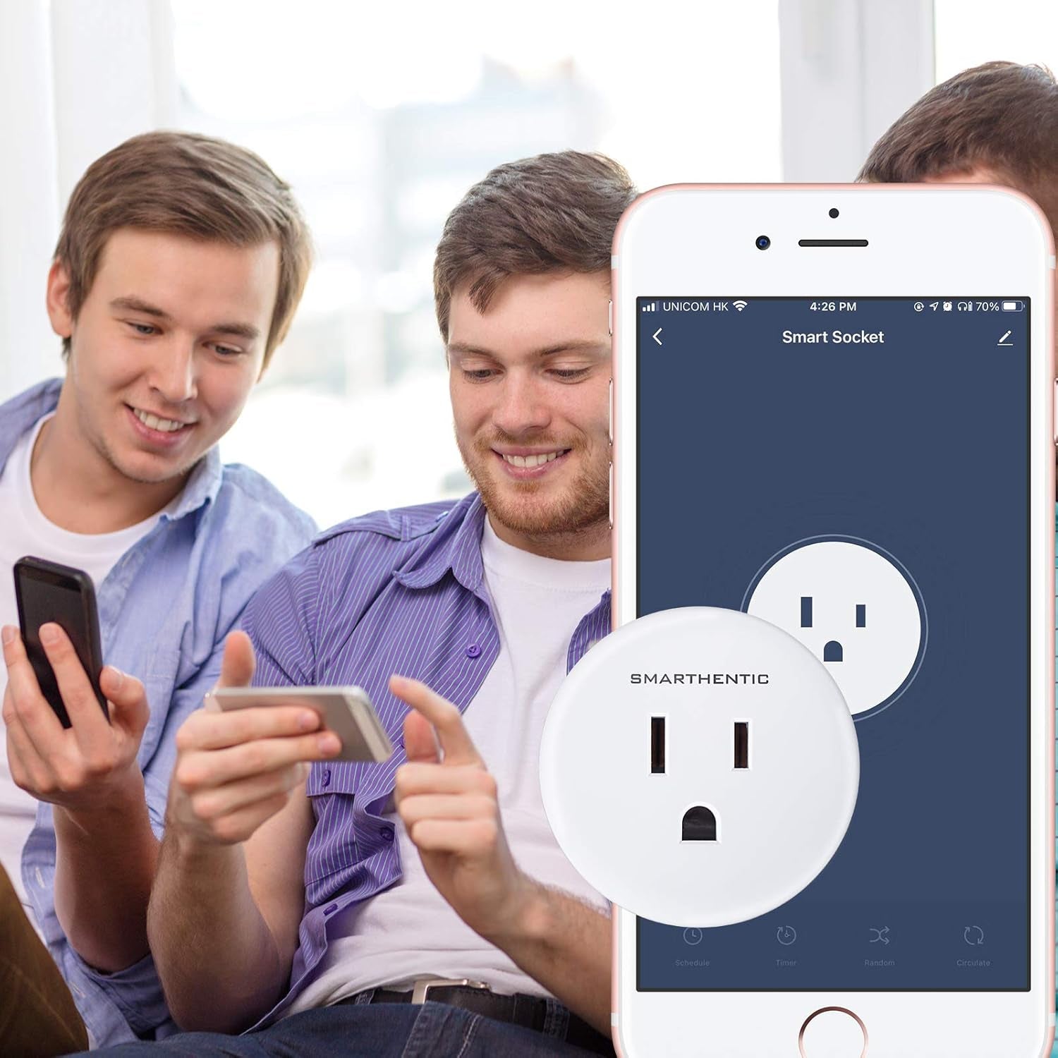 Smart Plug Light Timers Programmable Indoor, Wifi Light Switch, Amazon Alexa Google Home Voice, APP and Remote Control, Gadgets for Home 2.4Ghz Network Outlet Extender Home Improvement, Pack of (2)