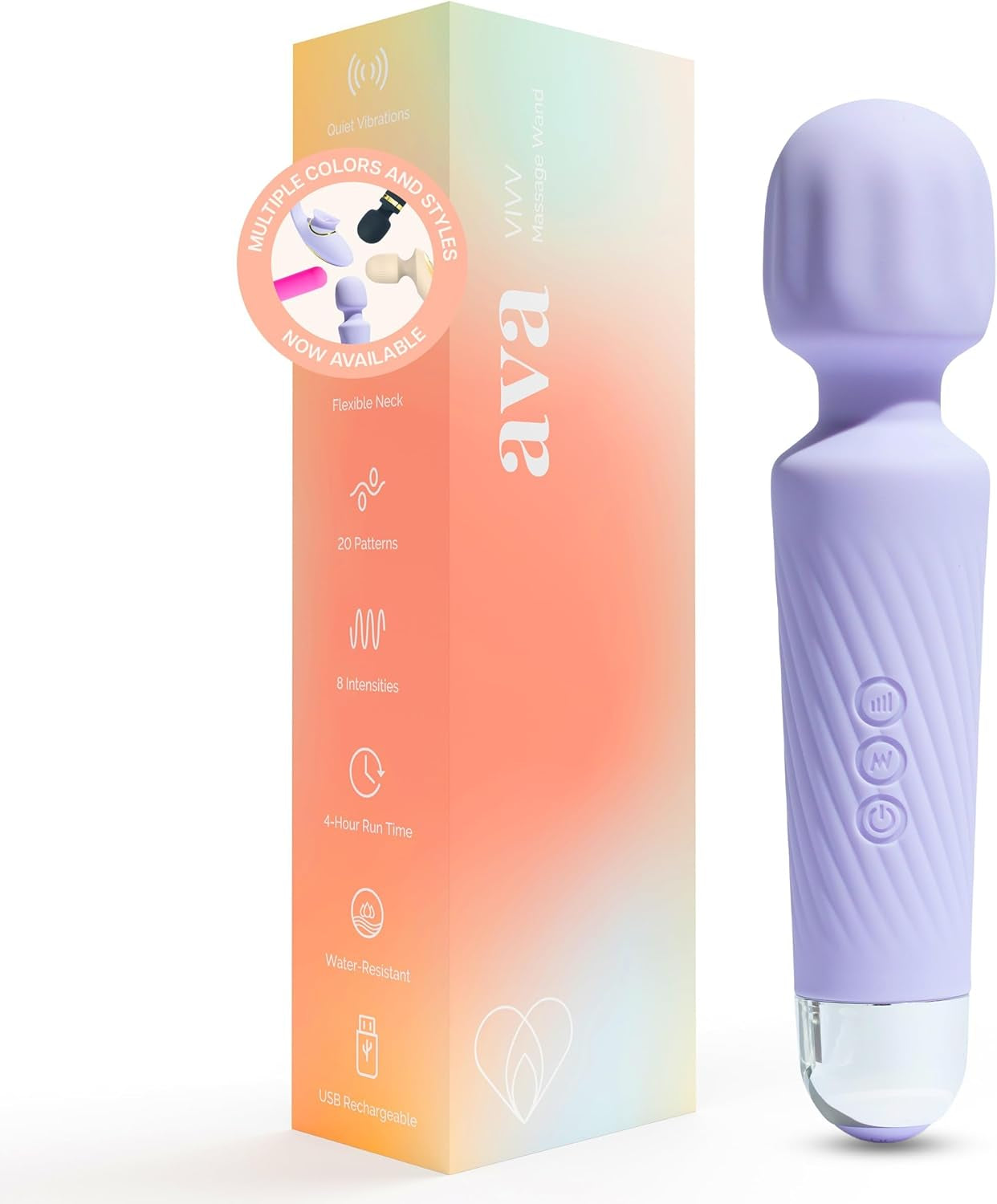 Vibrator for Women – 4 Hour Battery Life | Water Resistant Body Safe Silicone | Clitoral Vibrator Sex Toy with 20 Patterns & 8 Speeds – Clit Stimulator Adult Sex Toys – Discreet Gift