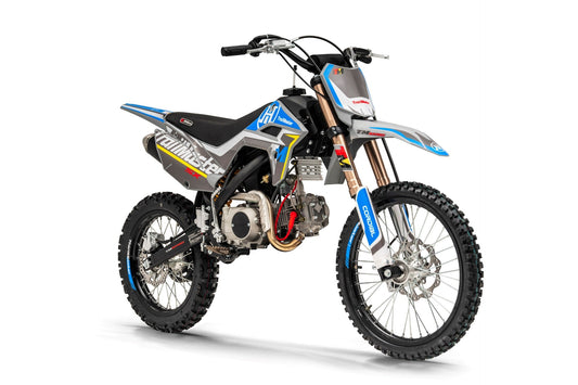 JHL SX150, Dirt Bike, 140Cc, Electric Start, Manual Trans, 32.70 Inch Seat Height, Electric Start, 140Cc, Air Cooled, Inverted Forks, Dual Vented Disc Brakes, 19 Inch Front Tire