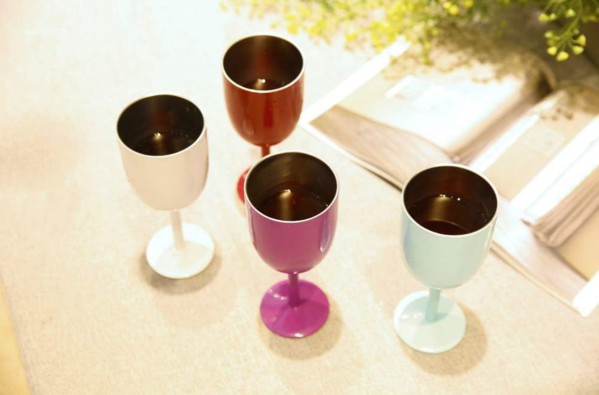 Stainless Steel Wine Glasses(2 Pack).Double Walled Vacuum Insulated Wine Tumbler Cups with Lid and Straw.Friendship,Christmas,Birthday Gifts for Women Men Friends Dad Mom(10Oz Light Blue)