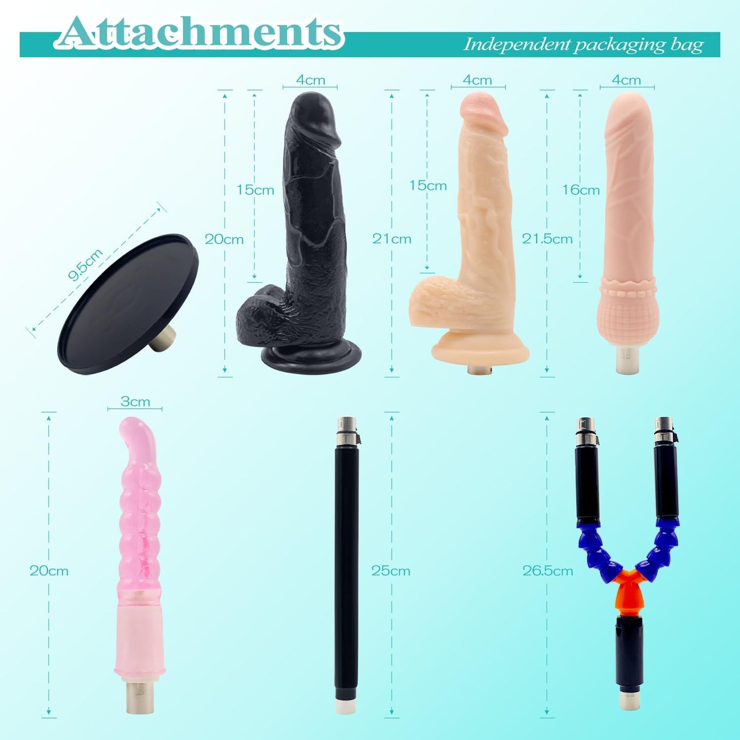 Sex Machine with Big Black Dildo Automatic Thrusting Love Machine with Suction Cup Adapter for Men and Women, Female Sex Toy Dildos Masturbation Machine with Powerful Motor