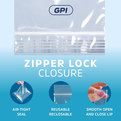3" X 12" Extra Long Zip Bags, 6,000 Pack, Clear Plastic Reclosable Zip Baggies, 2 Mil Thick, Resealable Poly Bags for Packaging Insence, Necklaces & Jewelry.