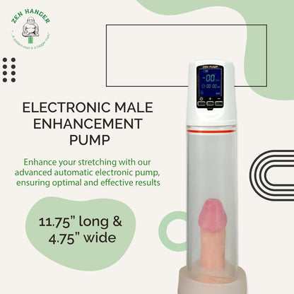 Automatic Electronic Penis Pump (Standard) – Penis Lengthening Device Automatic W/Silicone Base, Pressure Regulated Head, Ultra-Quiet Motor, & Long-Lasting Battery