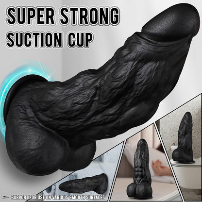 3 Inch Diameter BBC Huge Thick Dildo, 10 Inch Monster Big Black Dildos with Strong Suction Cup, Realistic Silicone Large Anal Dildos Adult Sex Toys for Gay Female Mastuabtion