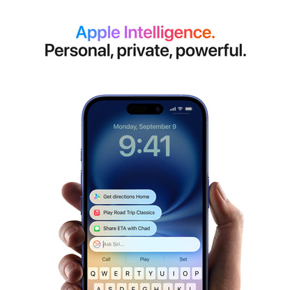Straight Talk  Iphone 16 Plus, 128GB, Blue - Prepaid Smartphone [Locked to Straight Talk]