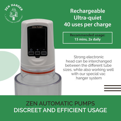 Automatic Electronic Penis Pump (Standard) – Penis Lengthening Device Automatic W/Silicone Base, Pressure Regulated Head, Ultra-Quiet Motor, & Long-Lasting Battery